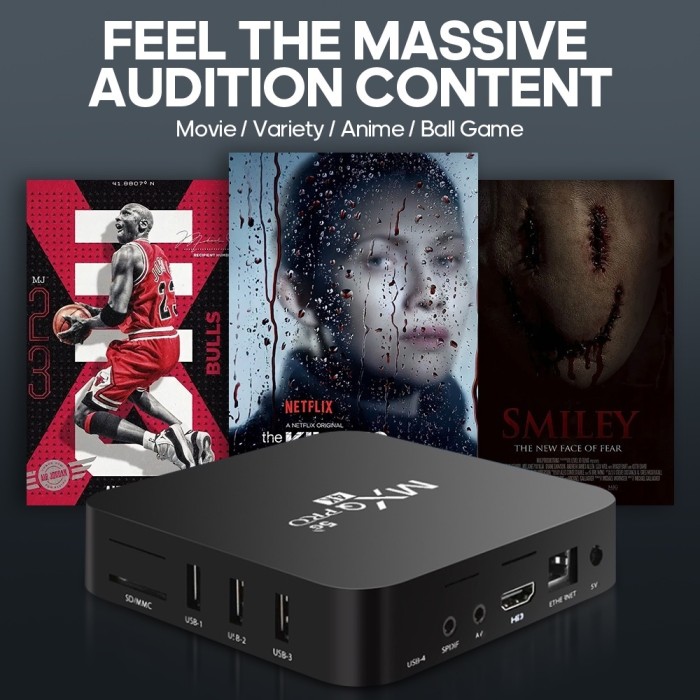 Bilişim Burada MXQ PRO Android Smart TV Box 4K HD 64GB Ram 512GB Rom 2-4GHz 5G WiFi